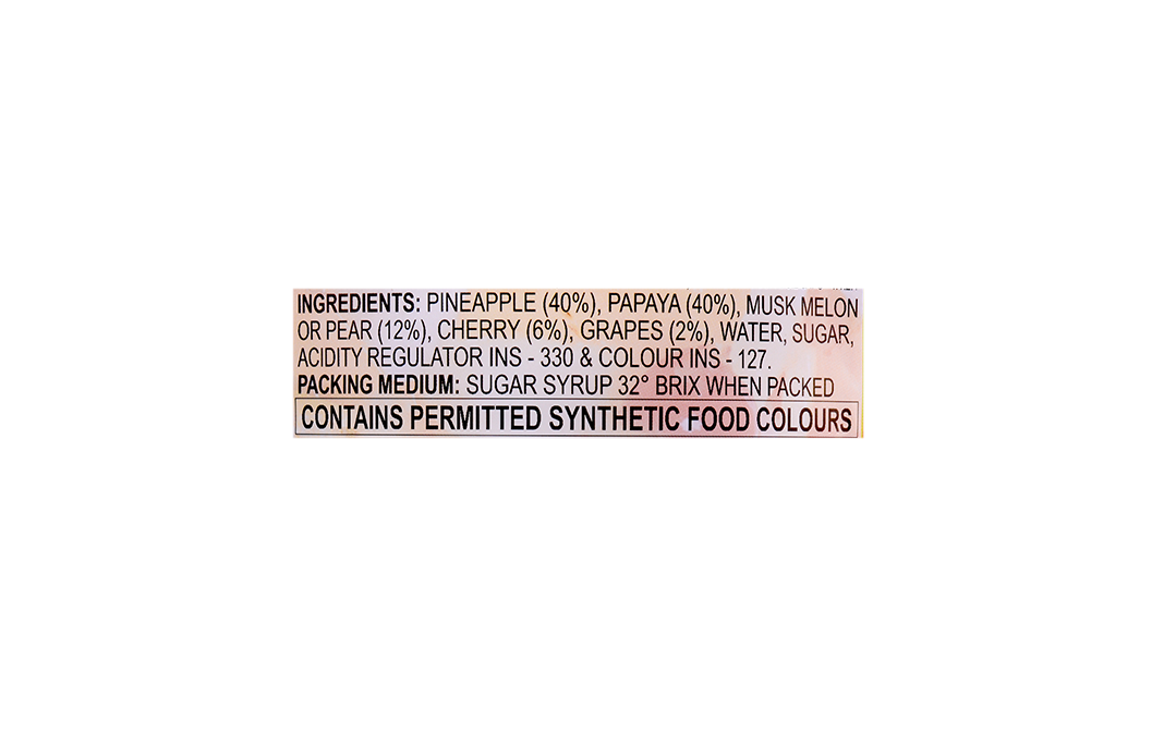 Golden Crown Fruit Cocktail    Tin  3 kilogram